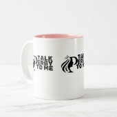 Fを上に回す ツートーンマグカップ (正面左)