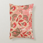 Fを鮮やか特徴とする赤と桃の繊維デザイン アクセントクッション (正面(垂直))
