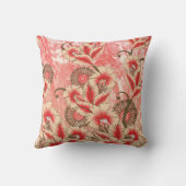 Fを鮮やか特徴とする赤と桃の繊維デザイン クッション (裏面)