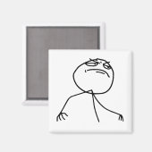 Fイエアレイジ顔ミーム マグネット (正面/裏面)