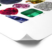 Fイニシャルジェムデザイン ポスター (角)