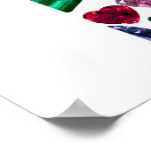 Fイニシャルジェムデザイン ポスター (角)