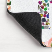 Fイニシャルジェムデザイン マウスパッド (コーナー)