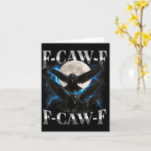 Fカワフニークロウ アダルトユーモア ゴシック F Caw カード (黄色い花)
