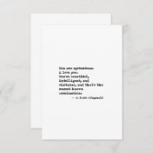 Fスコットフィッツジェラルド引用文 セーブザデート (正面/裏面)