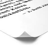 Fスコットフィッツジェラルド引用文 ポスター (角)