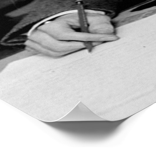 「Fスコット・フィッツジェラルド書が「Good's」ウィズダム引用文 ポスター (角)