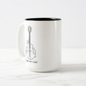 Fスタイルのマンドリンのマグ ツートーンマグカップ (正面左)