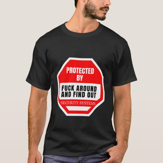 Fセキュリのまわりにティ男性へシステム女子セルフ・ライフ Tシャツ (正面)