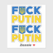 Fプーチンアンチプーチンパック国旗 シール (シート)