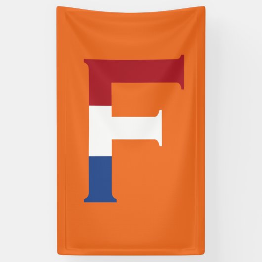 FモノグラムはNLDフラグ上またはbnrcnt上にオーバーレイ 横断幕 (縦)