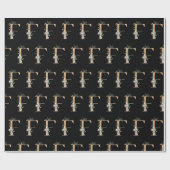 Fモノグラムフローラ包装紙 ラッピングペーパー (フラット)