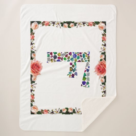 Fモノグラム シェルパブランケット (正面)