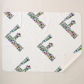 Fモノグラム シェルパブランケット (正面(横))