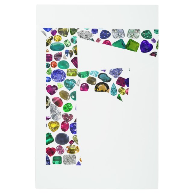 Fモノグラム メタルプリント (正面)