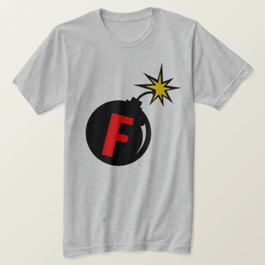 Fワード Tシャツ (デザイン正面)