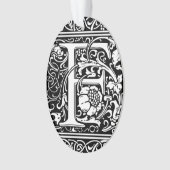 F中世モノグラムアールヌーボー オーナメント (正面)