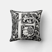 F中世モノグラムアールヌーボー クッション (裏面)