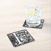 F中世モノグラムアールヌーボー スクエアペーパーコースター (インサイチュ)