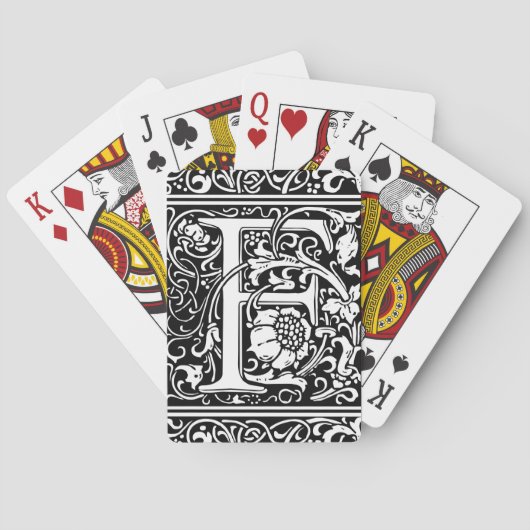 F中世モノグラムアールヌーボー トランプ (裏面)