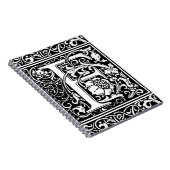 F中世モノグラムアールヌーボー ノートブック (右側)