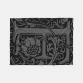 F中世モノグラムアールヌーボー フリースブランケット (正面(横))