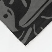 F中世モノグラムアールヌーボー フリースブランケット (角)