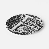 F中世モノグラムアールヌーボー ペーパープレート (アングル)