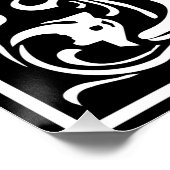 F中世モノグラムアールヌーボー ポスター (コーナー)