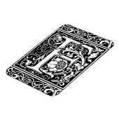 F中世モノグラムアールヌーボー マグネット (左側)