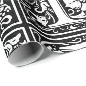 F中世モノグラムアールヌーボー ラッピングペーパー (ロールコーナー)