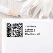 F中世モノグラムアールヌーボー ラベル (インサイチュ)