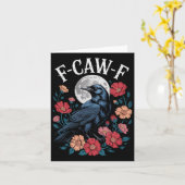 F字型クラウシャツ ゴシック ラベン カウ カウ ティー ハロウィン用 カード (黄色い花)