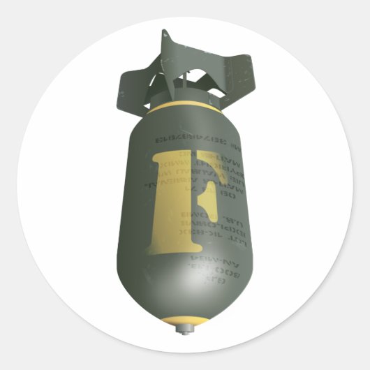 F爆弾の落下 ラウンドシール (正面)