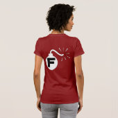 F爆弾のTシャツ Tシャツ (裏面フル)