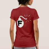 F爆弾のTシャツ Tシャツ (裏面)