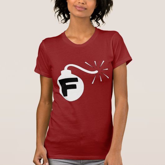 F爆弾のTシャツ Tシャツ (正面)
