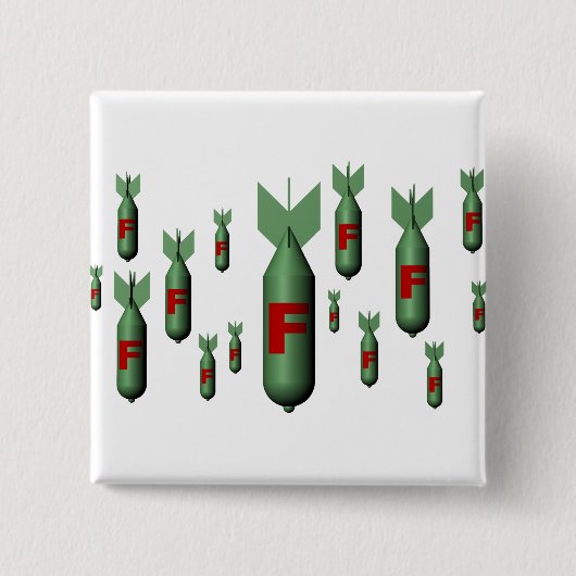 F爆弾ボタン 缶バッジ (正面)