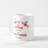 F爆弾ママ コーヒーマグカップ (正面左)