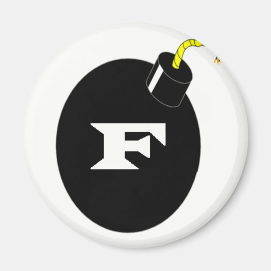 F爆弾 マグネット (正面)