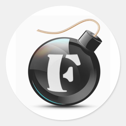 F爆弾 ラウンドシール (正面)