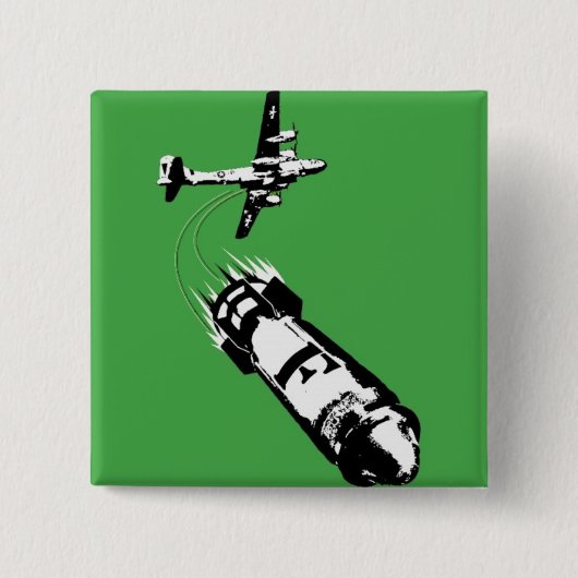 F爆弾 缶バッジ (正面)