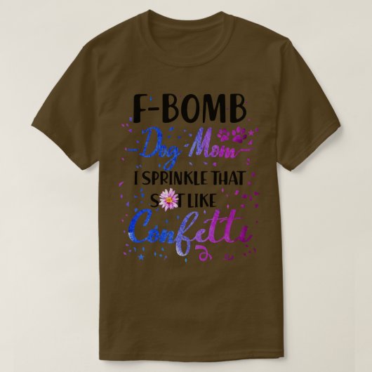 F爆弾IはCofettiのような石を振りかけるような Tシャツ (デザイン正面)