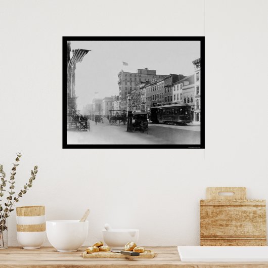 F通り（ワシントンDC 1910） ポスター (キッチン)