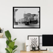 F通り（ワシントンDC 1910） ポスター (ホームオフィス)