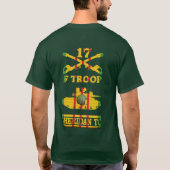 F部隊第17騎兵M551シェリダンTCシャツ Tシャツ (裏面)
