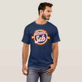 F1カーレース愛好家のためのギフト ドイツ国旗 "Danke Seb" Tシャツ (正面フル)