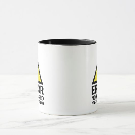 F1キーを押してコーヒーマグを続行するとエラーが発生 マグカップ (中央)