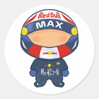 F1ステッカーRedBull Max Verstappenの公式 ラウンドシール