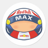 F1ステッカーRedBull Max Verstappenフォーミュラ1グランド ラウンドシール (正面)